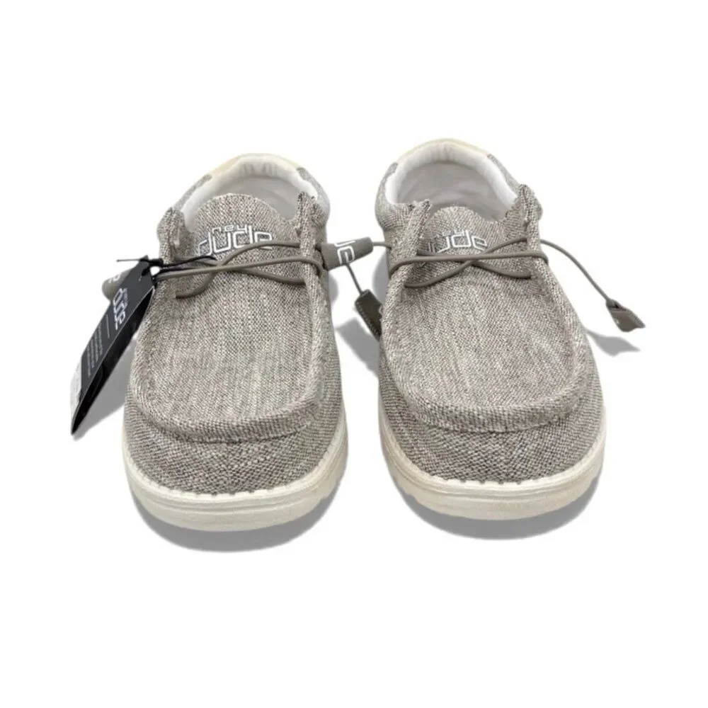 Hey Dude Wally Woven Slip-On Loafers Men’s 8 Canvas Casual Shoes Lightweight